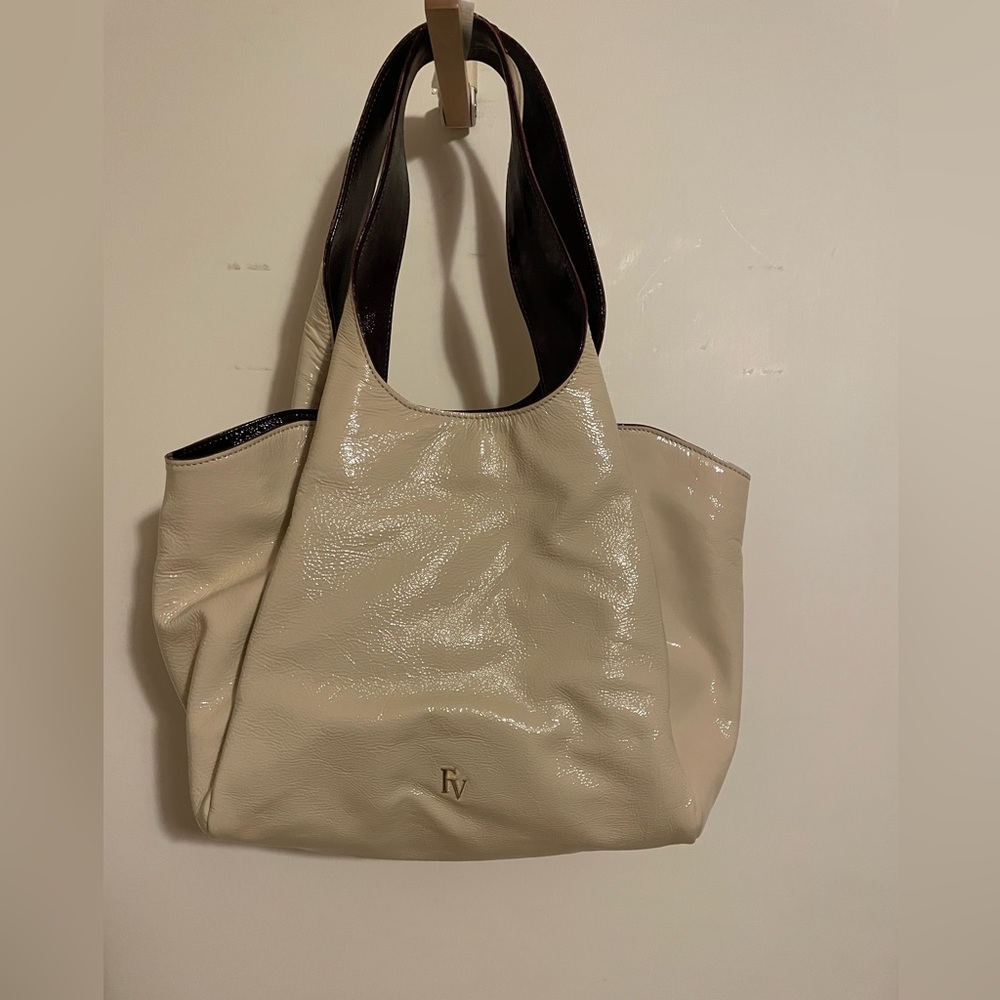 France’s Valentine Portia leather crinkle tote.